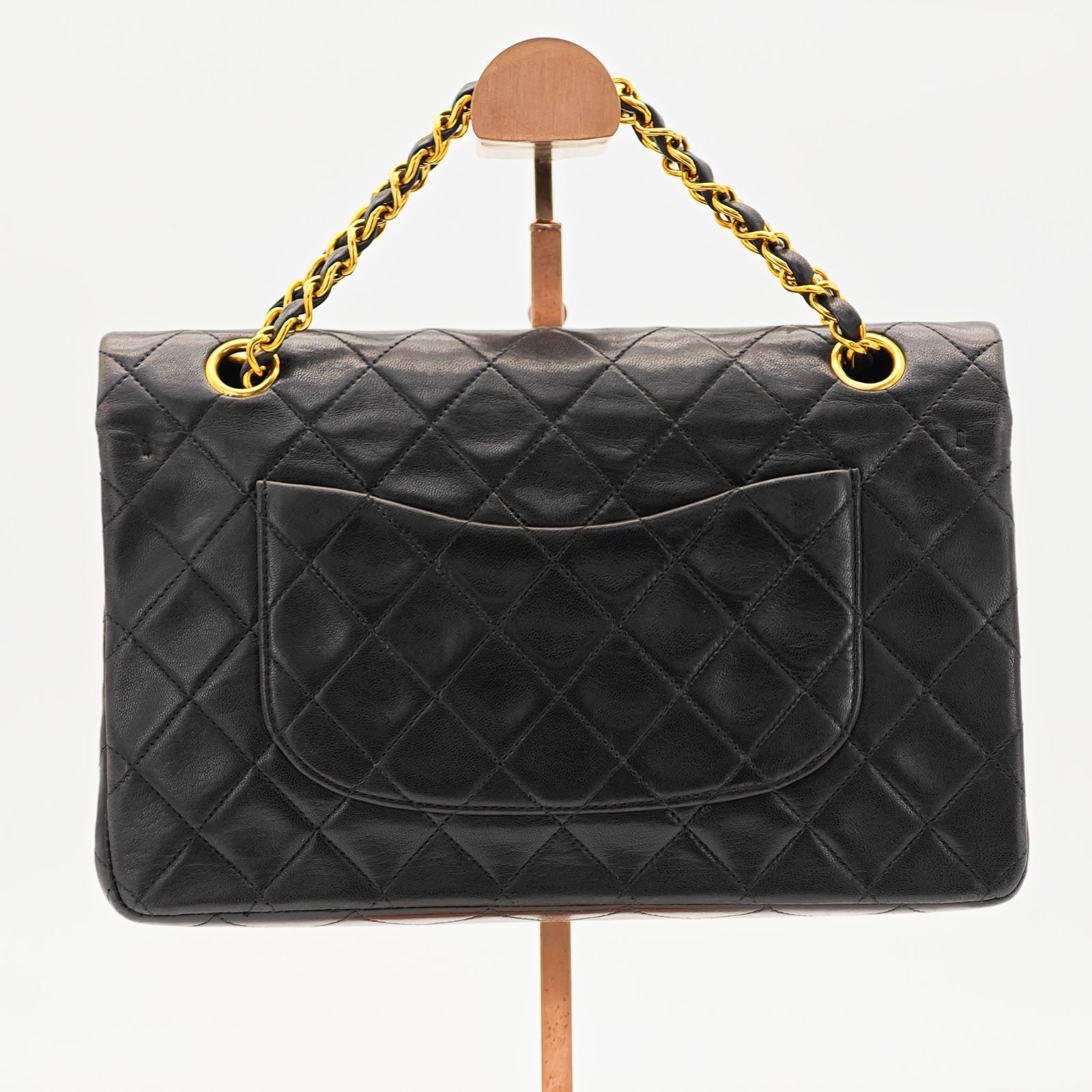 CHANEL Matelasse Chain Shoulder Bag 2way Flap Black Women's Men's