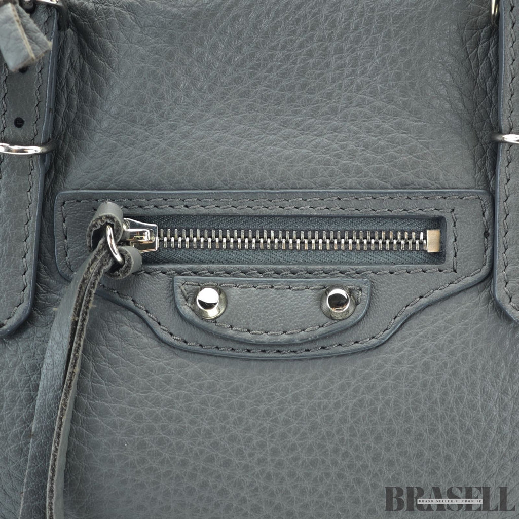 BALENCIAGA 2-Way Handbag Shoulder Bag Paper A4 357333 Gray color