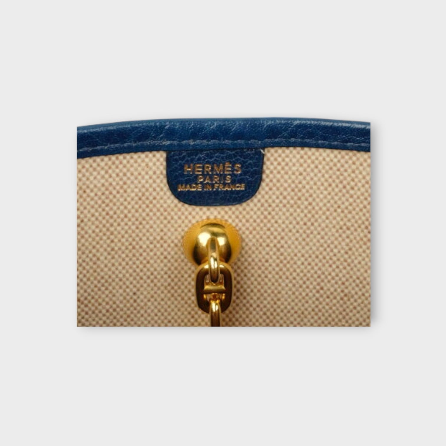 Hermès Vespa PM Vintage Canvas Shoulder Bag in Beige【A】