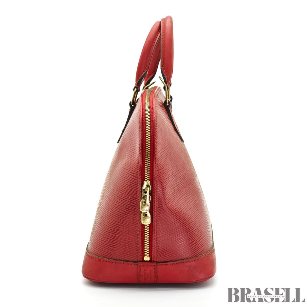 LOUIS VUITTON Alma PM M52147 Red Epi Leather Handbag Women’s