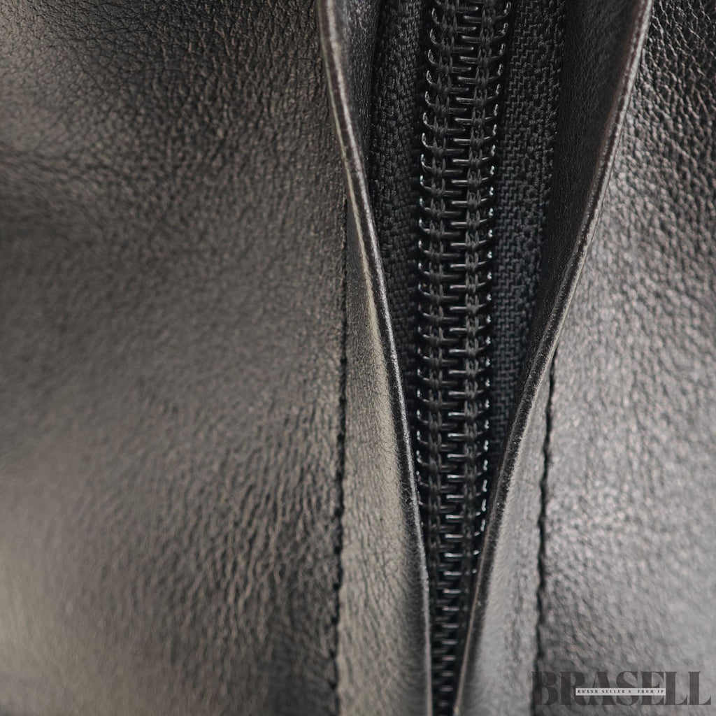 LOEWE Amazona 36 Handbag Horizontal Black with Silver Hardware