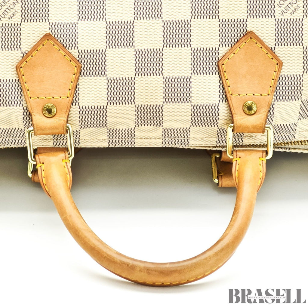 Louis Vuitton Azur Speedy Bandoulière 30 N40592 Handbag Shoulder Bag 2Way Ivory