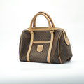 CELINE Macadam Handbag Mini Boston Bag Brown Women's