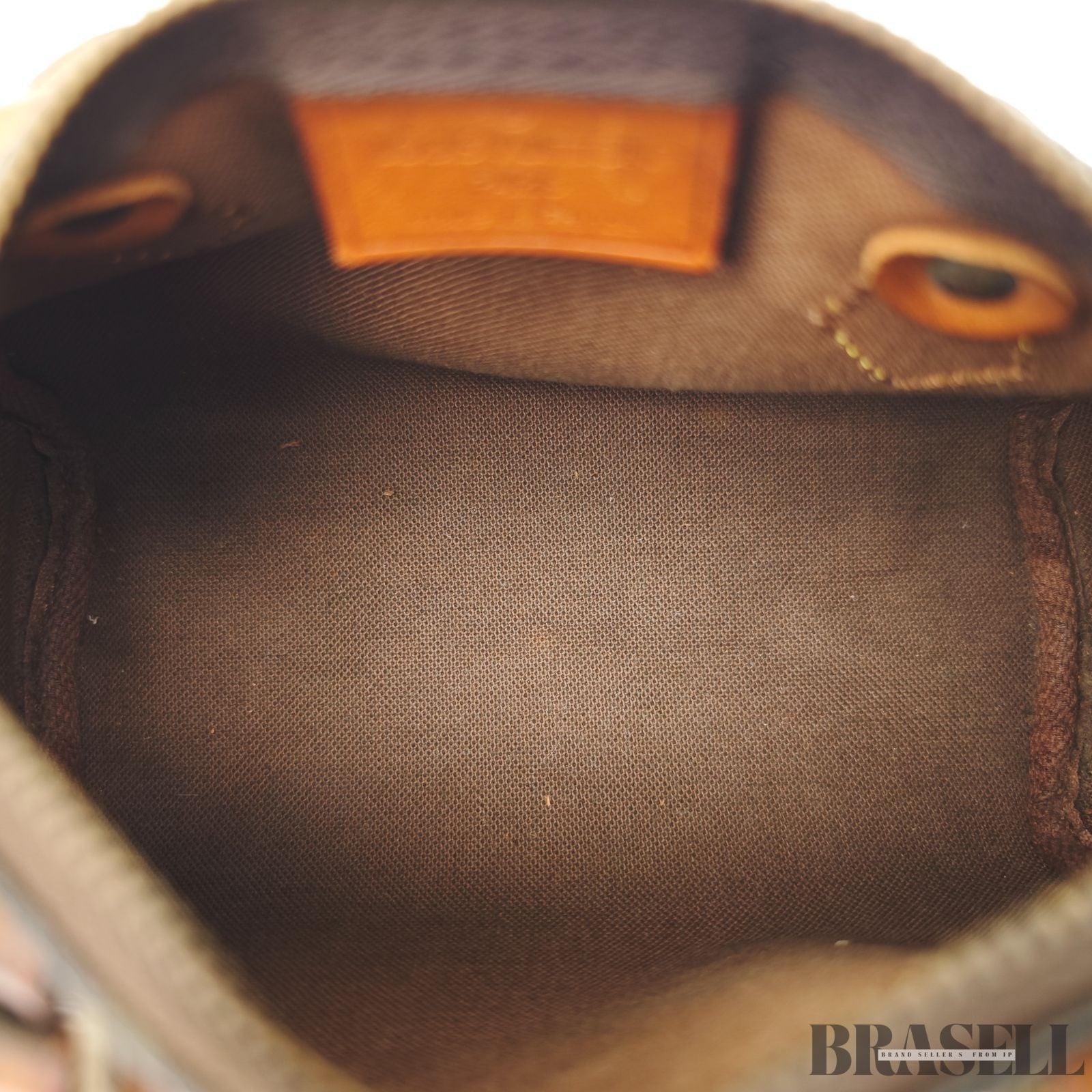 Auth Louis Vuitton Monogram Mini Speedy Hand Bag M41534 Mini Boston Bag Brown