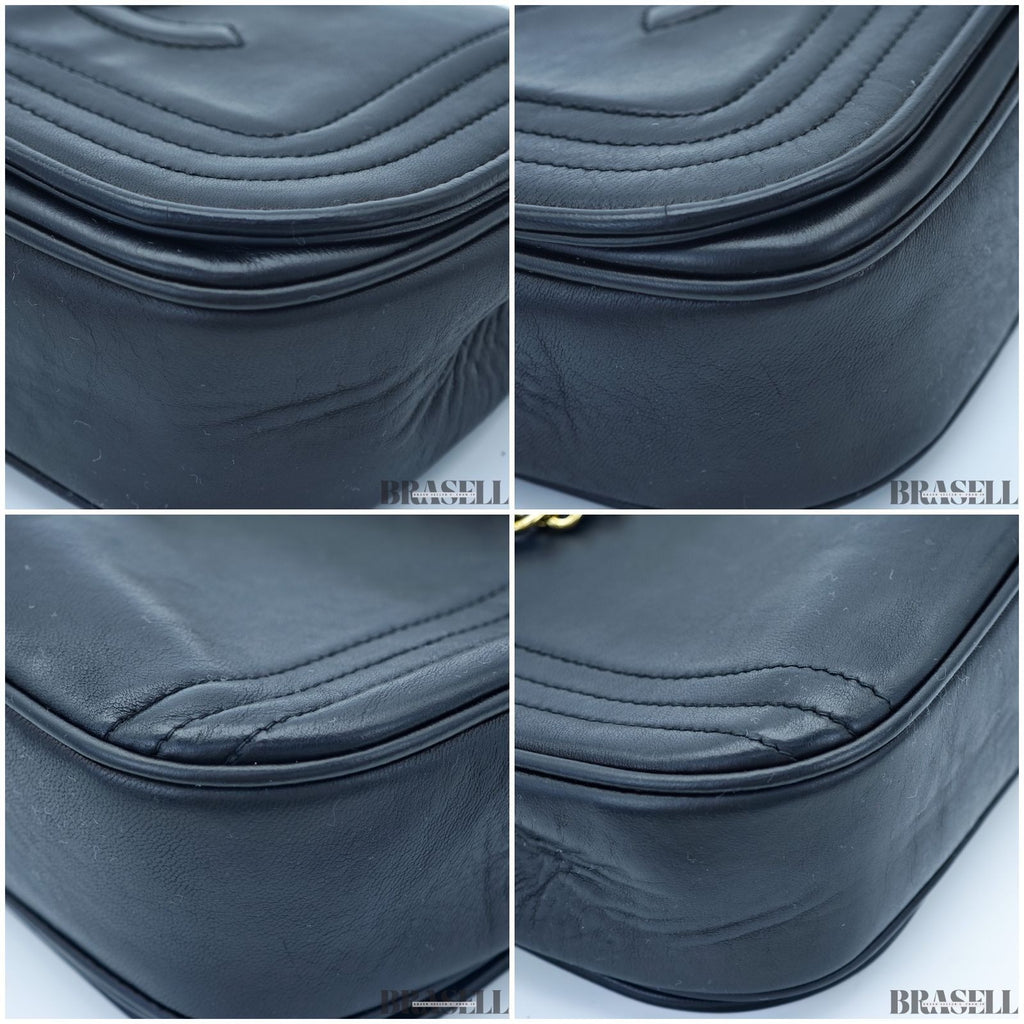 Chanel Chain Shoulder Diana Lambskin Shoulder Bag Flap Compact Black Women