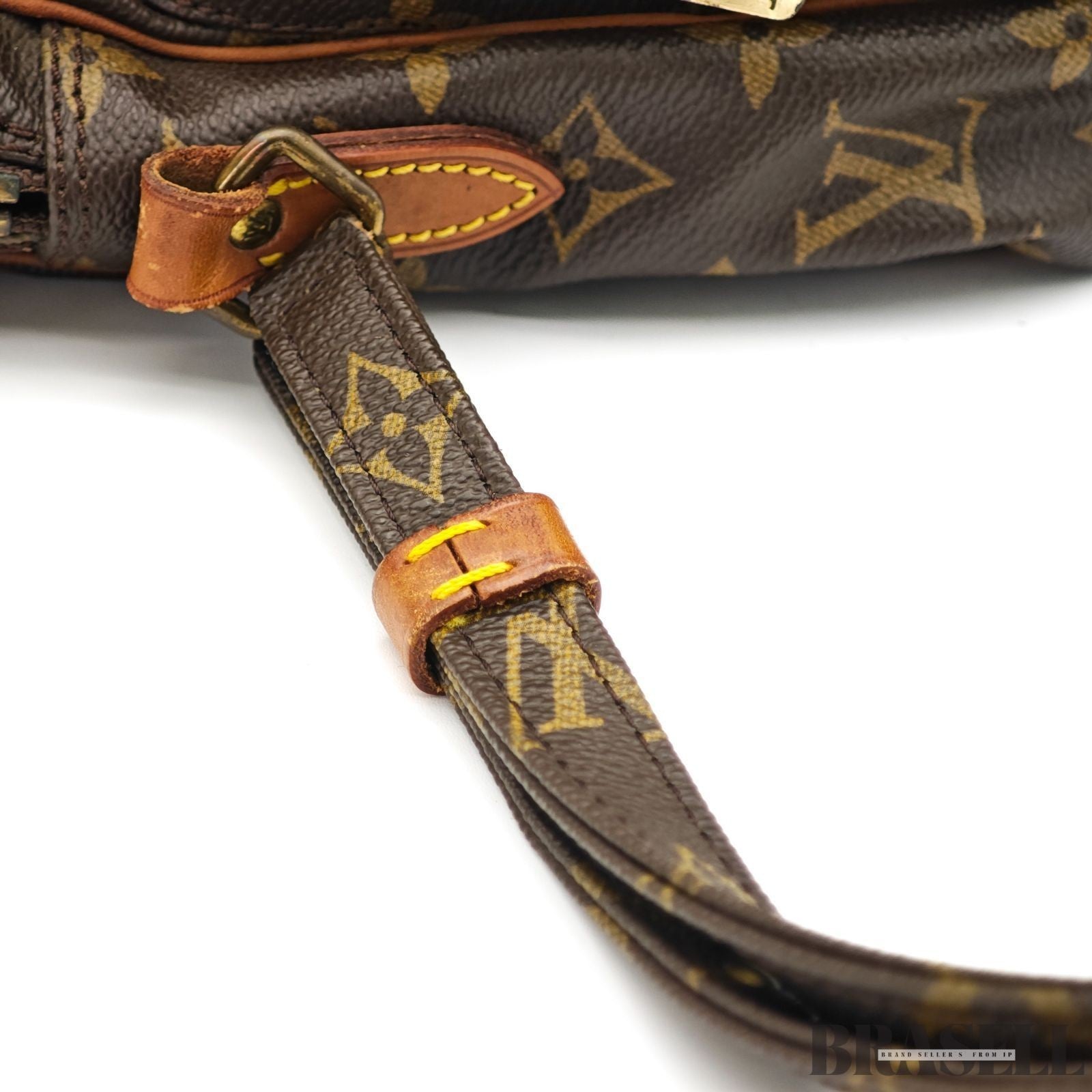 LOUIS VUITTON Amazon Crossbody Shoulder Bag Monogram Leather Canvas Brown M45236