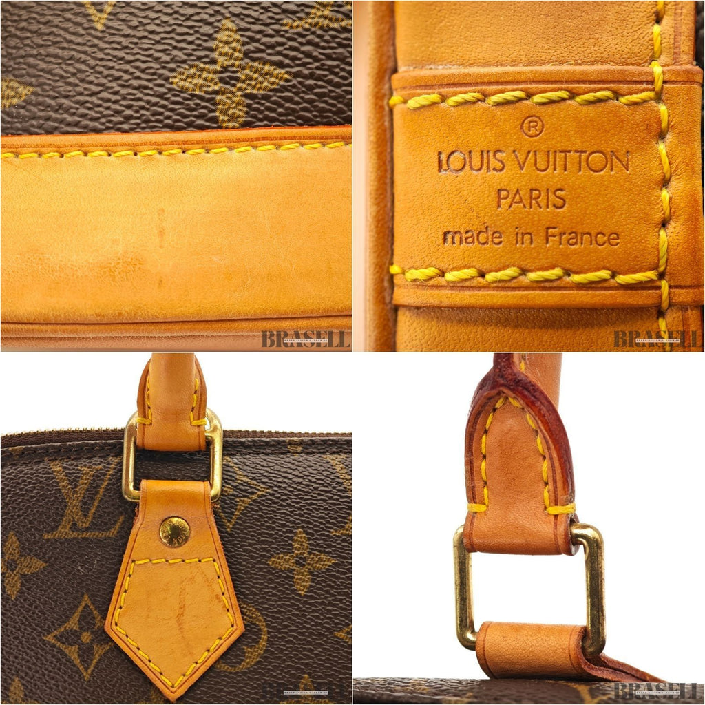 Louis Vuitton Alma PM M51130 Monogram Bag Handbag Coated Canvas Brown