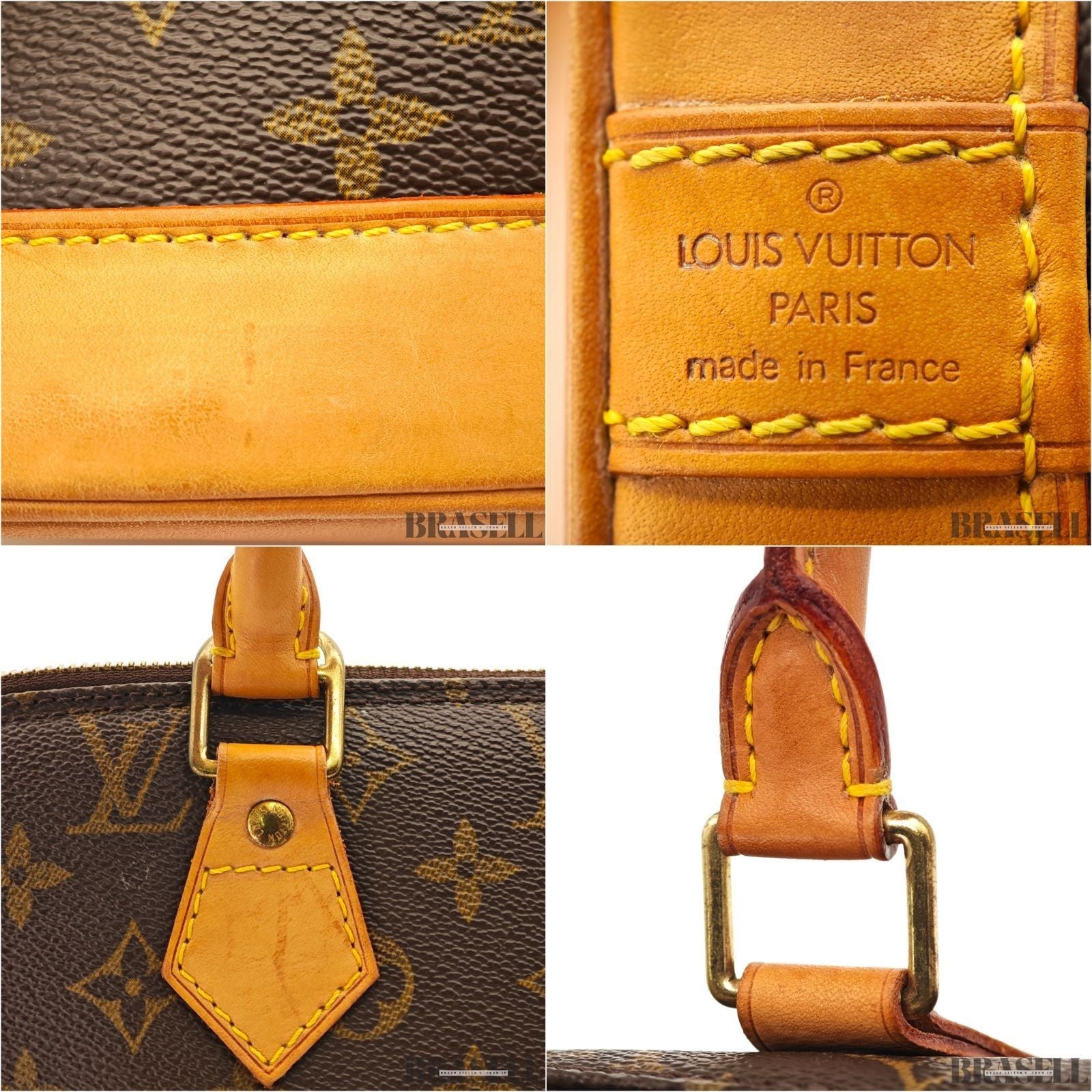 Louis Vuitton Alma PM M51130 Monogram Bag Handbag Coated Canvas Brown