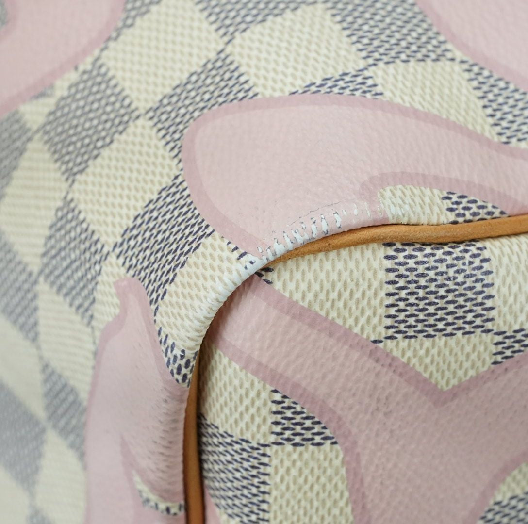 LOUIS VUITTON Damier Azur Speedy Bandouliere 30 N41052 Tahiti Collection Summer