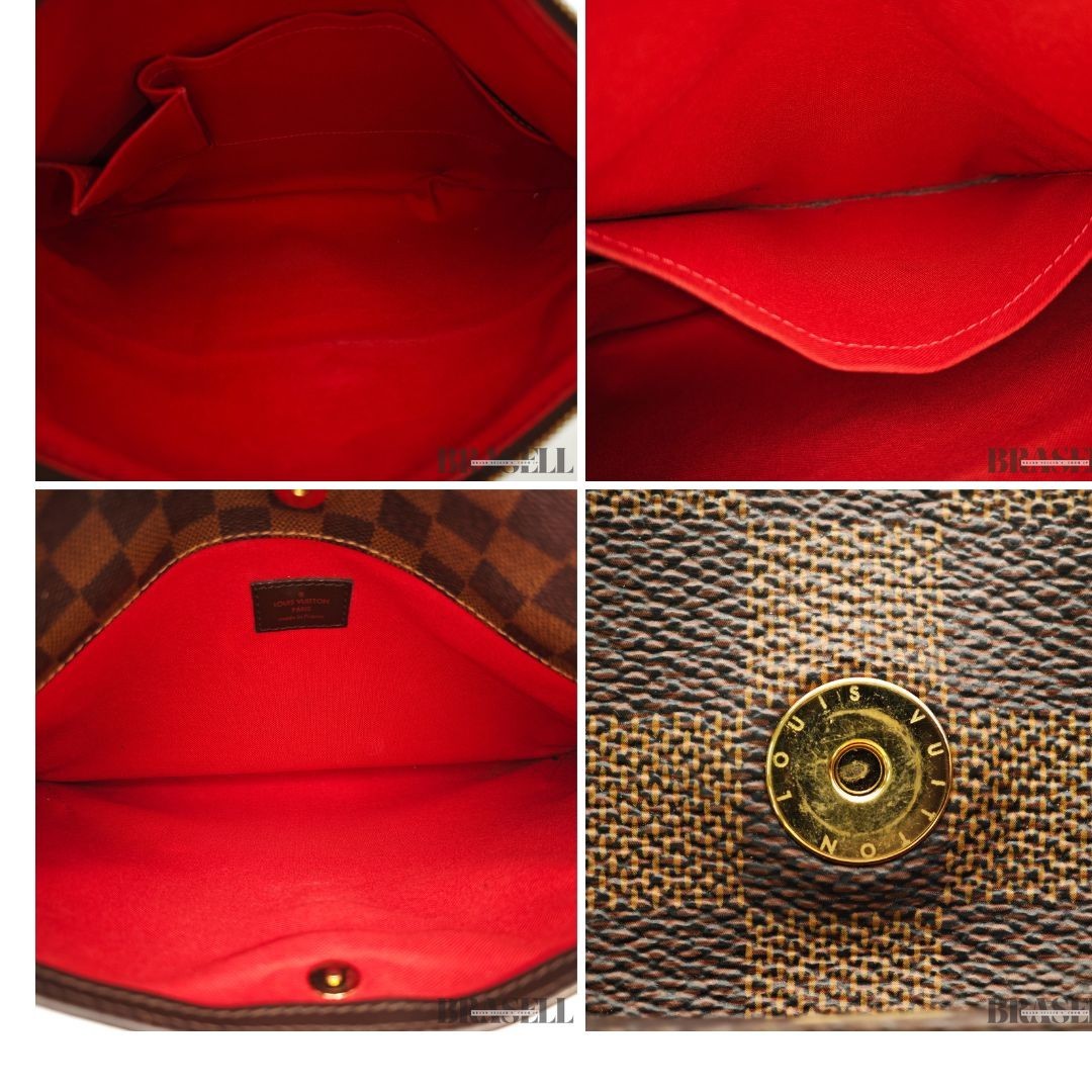 Louis Vuitton Bloomsbury PM N42251 Damier Ebene Canvas Brown Shoulder Bag