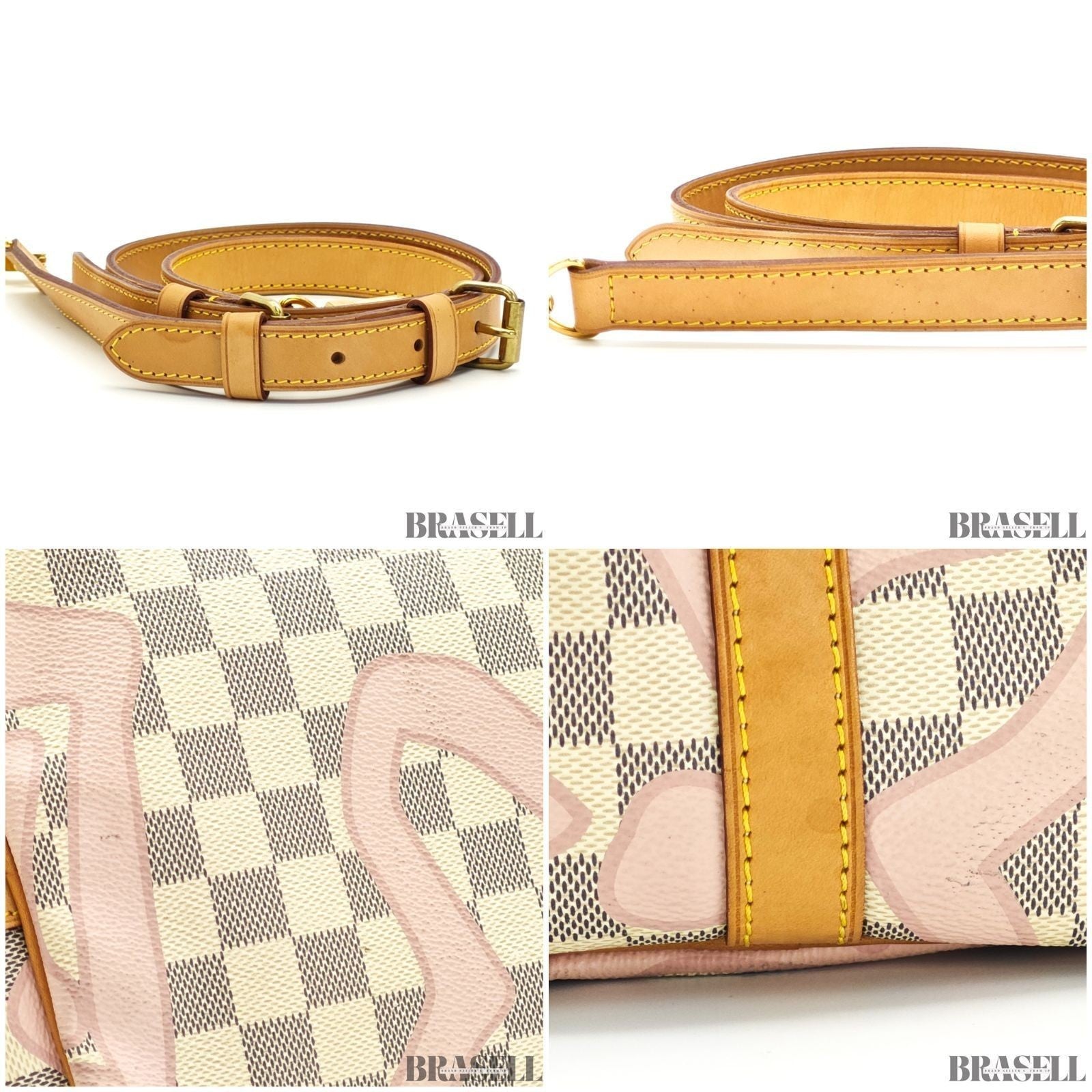Louis Vuitton Speedy Bandoulière 30 Tahiti N41052 2Way Handbag Ivory Pink