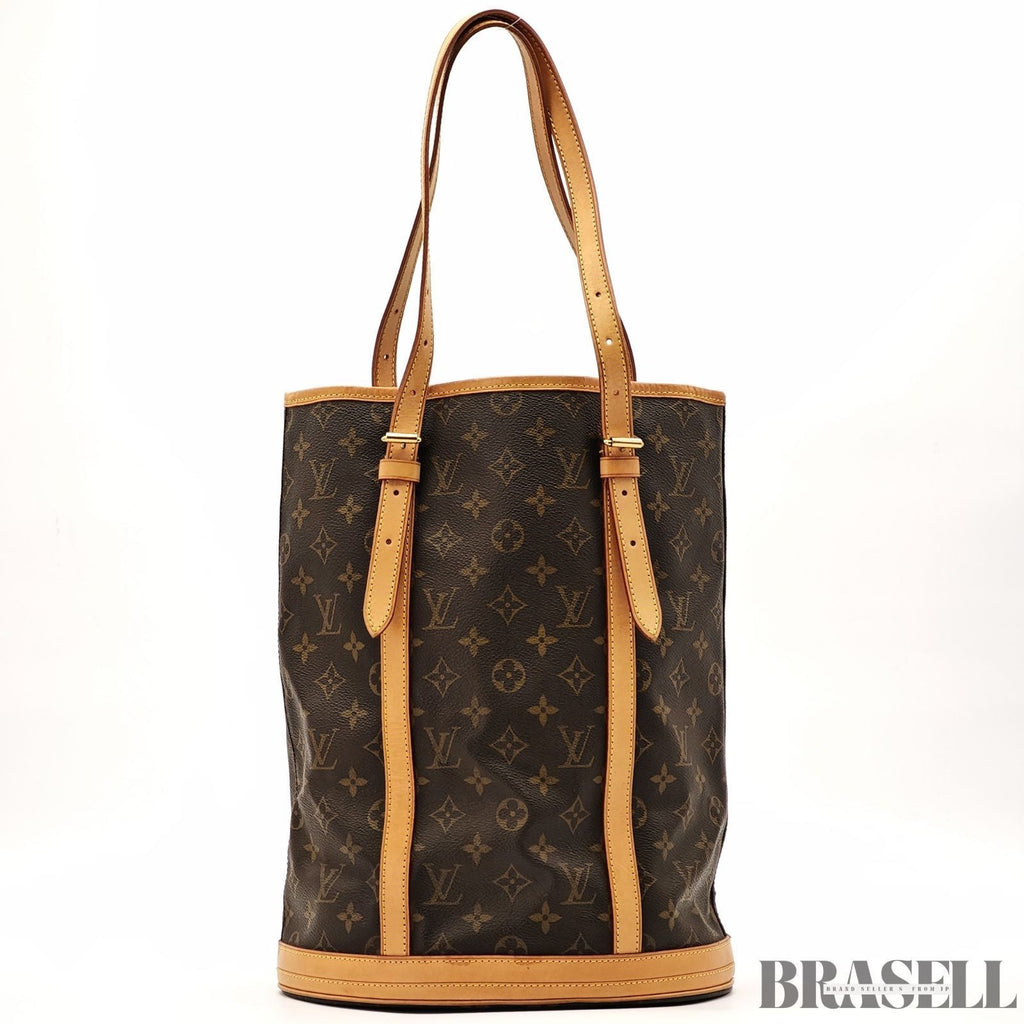 LOUIS VUITTON Bucket GM M42236 Tote Bag Monogram Brown Leather Pouch Dust Bag