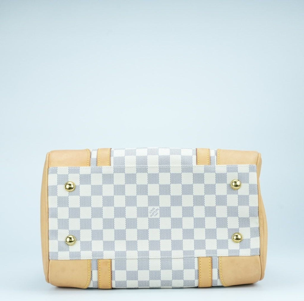LOUIS VUITTON Berkeley N52001 Boston Bag Travel Large Capacity White