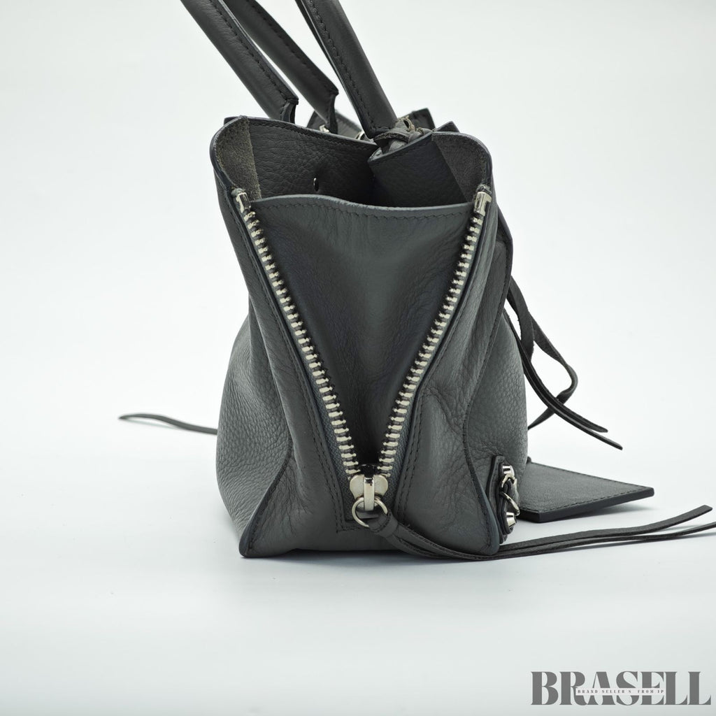 BALENCIAGA 2-Way Handbag Shoulder Bag Paper A4 357333 Gray color