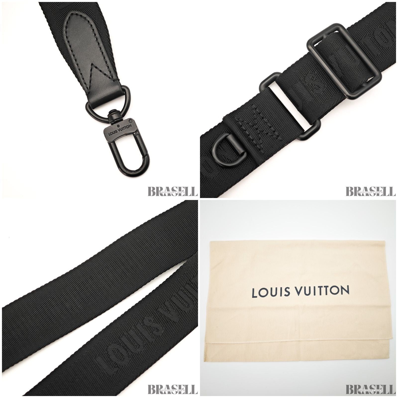 LOUIS VUITTON Duo Messenger Bag M69827 Black Monogram Eclipse Shoulder Bag