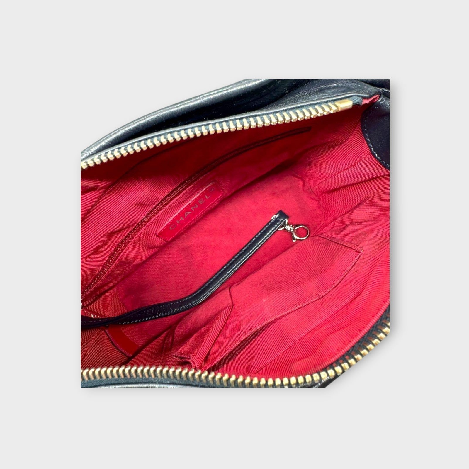 CHANEL Small Hobo Chain Shoulder Bag Gabrielle Tweed