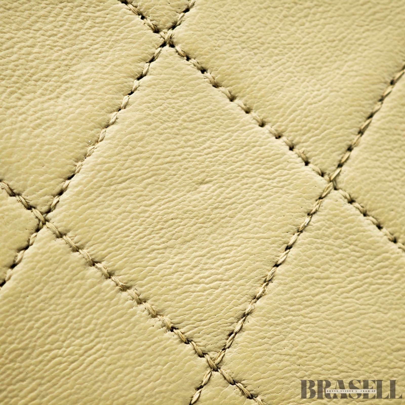 Chanel Mini Matelassé Shoulder Bag Lambskin Flap Compact Beige Women