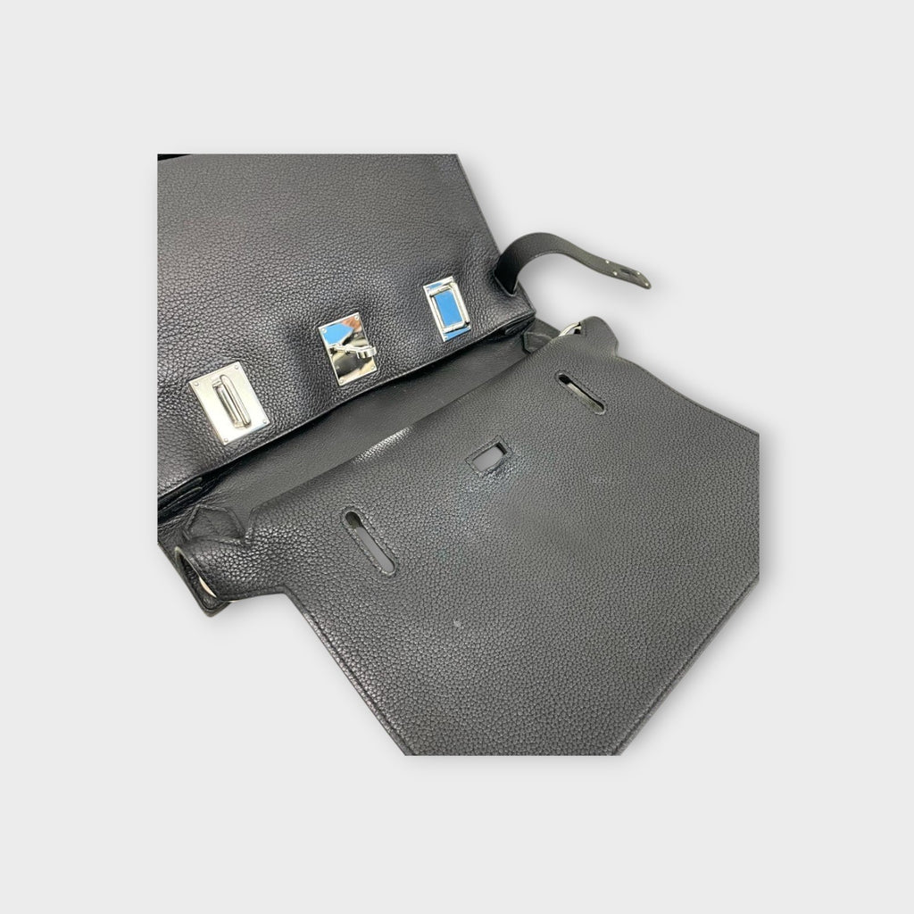 Hermès Jypsière 34 Shoulder Bag Ꮇ Stamp 2009 Black Leather 【A】