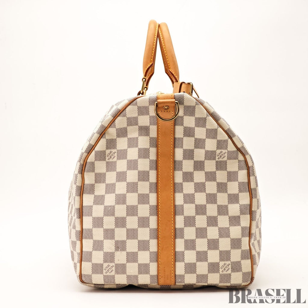 LOUIS VUITTON Keepall Bandouliere 55  Damier Azur N41429 Boston Bag