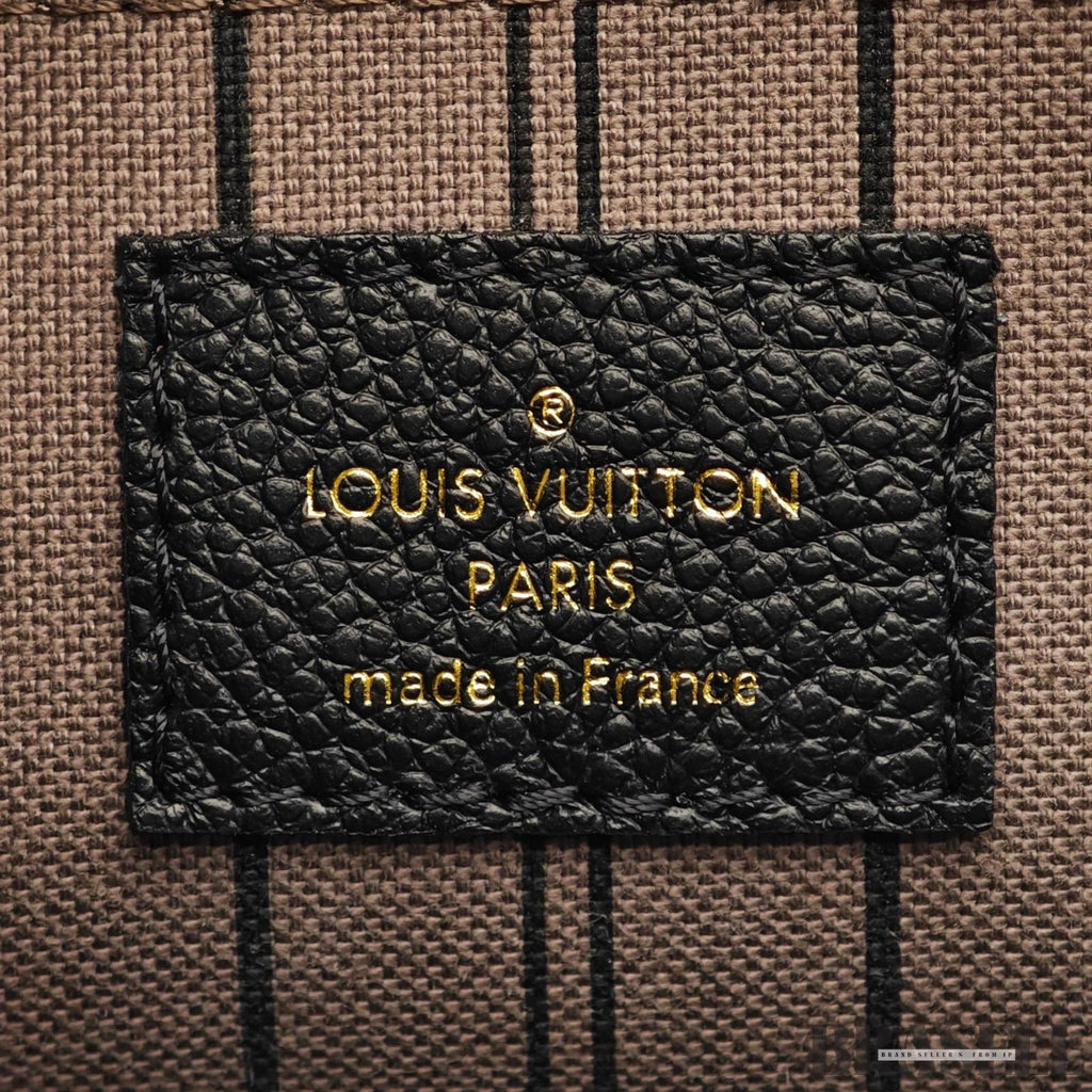 Louis Vuitton Montaigne BB M41048 Monogram Empreinte Black Handbag Bag Women