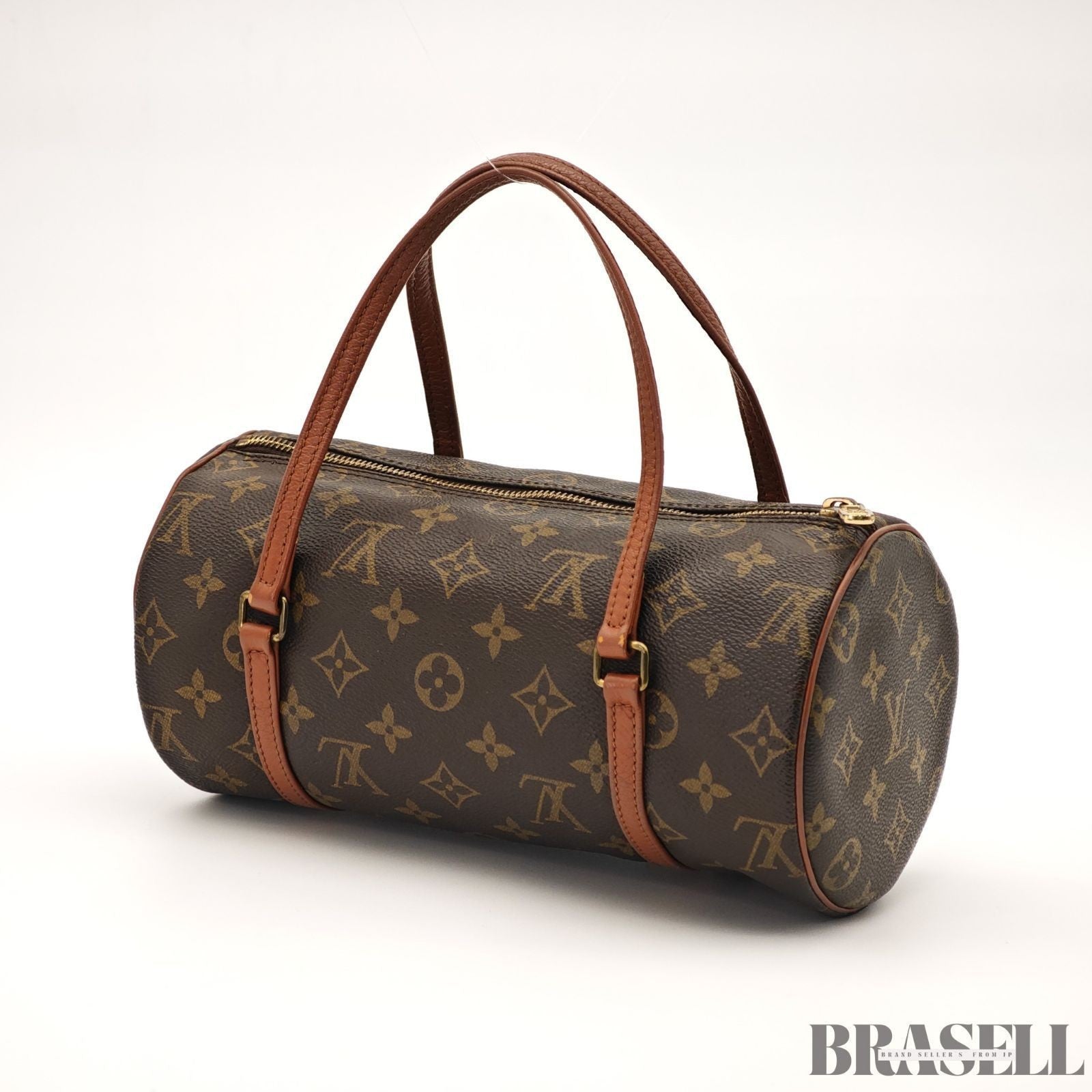 LOUIS VUITTON Monogram Papillon 26 M51366 Women Handbag Mini Boston Bag Brown