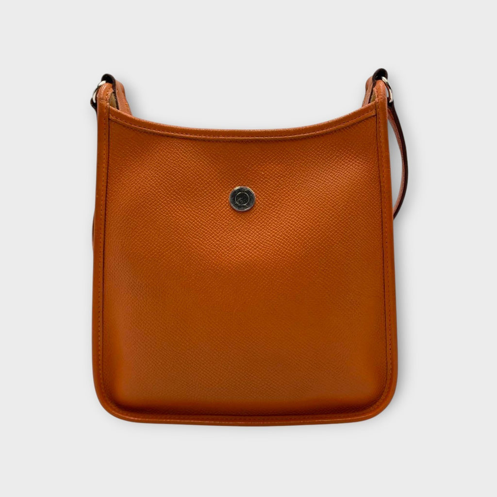 Hermès Vespa TPM Shoulder Bag Veau Epsom Orange Leather K Stamp 【B】