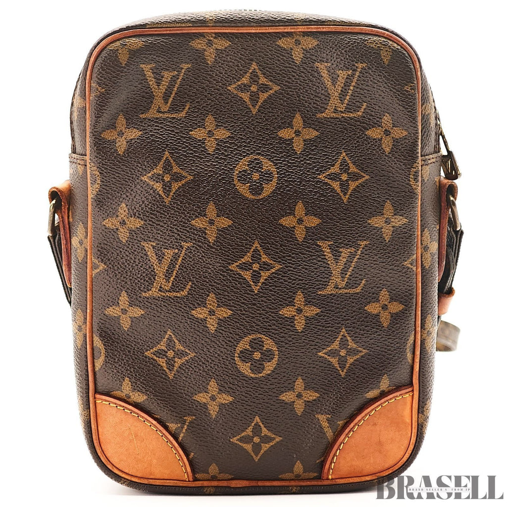 Louis Vuitton Monogram Danube M45266 SL8909 Shoulder Bag Small Vertical Brown