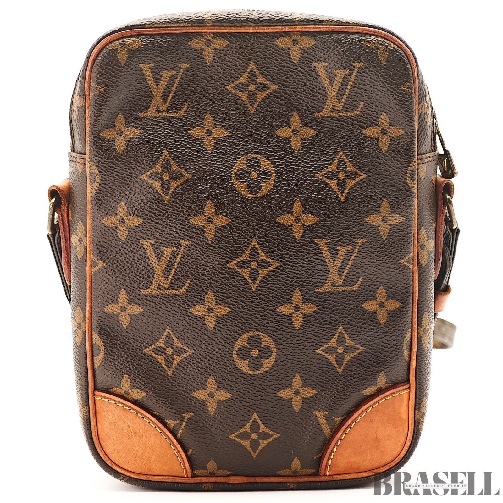 Louis Vuitton Monogram Danube M45266 SL8909 Shoulder Bag Small Vertical Brown