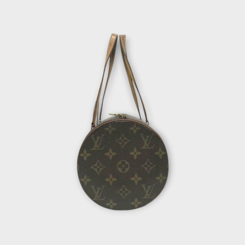 Louis Vuitton M51385 Papillon 30 Monogram Handbag Cylindrical PVC Leather【B】
