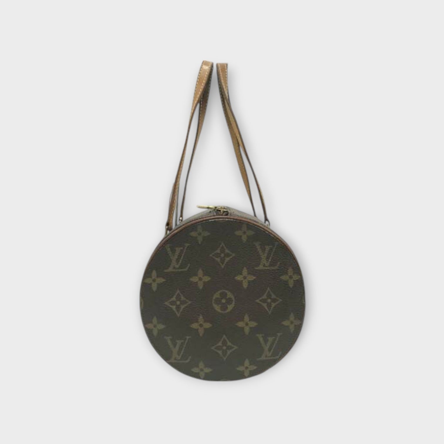 Louis Vuitton M51385 Papillon 30 Monogram Handbag Cylindrical PVC Leather【B】