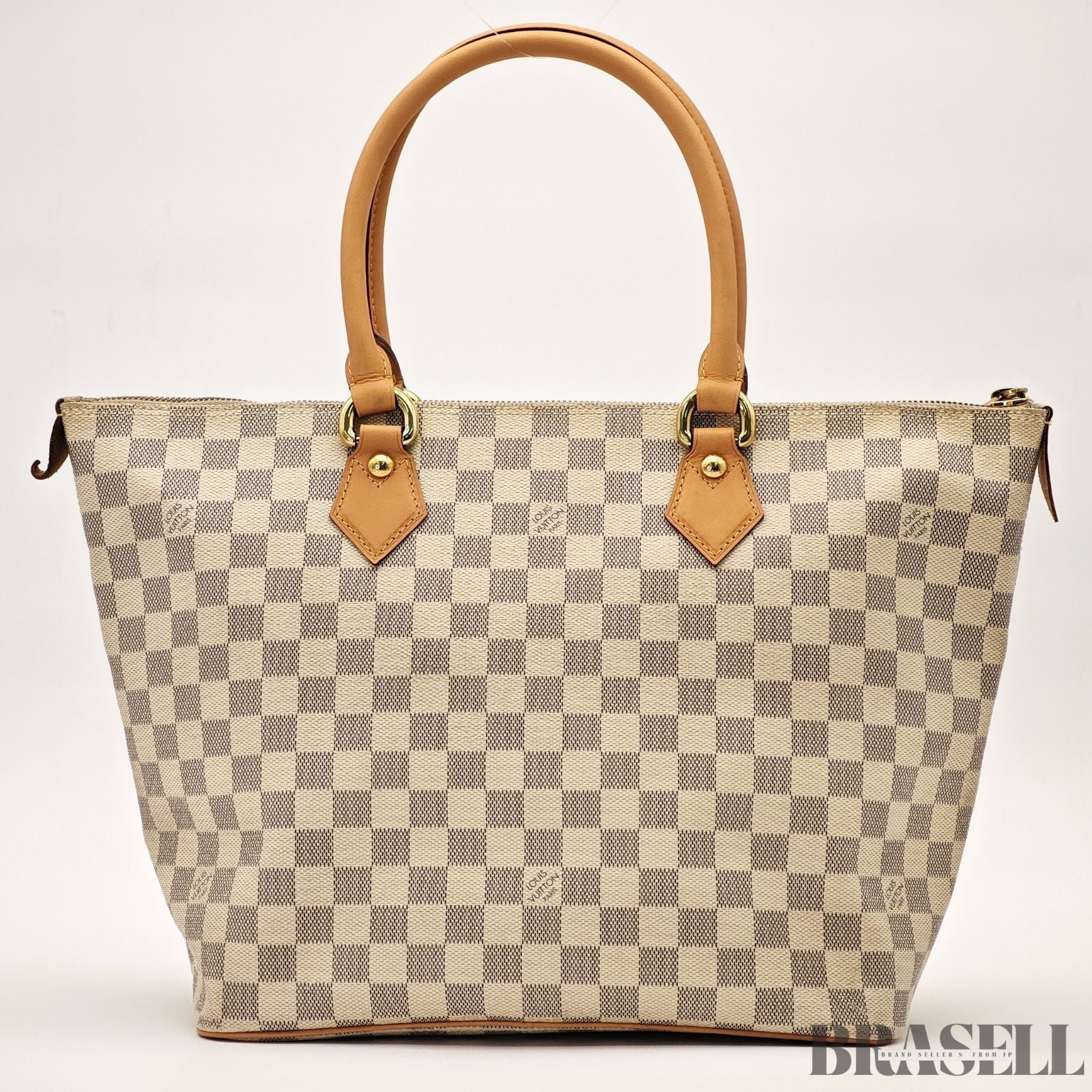 LOUIS VUITTON Saleya MM N51185 Tote Bag Damier Azur White Large Women's