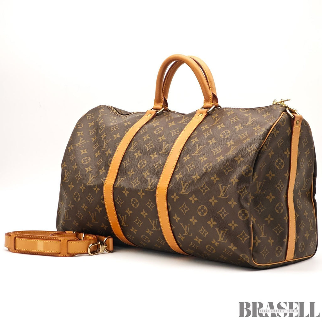 Louis Vuitton Keepall Bandoulière 50 M41416 Boston Bag Large Capacity Brown