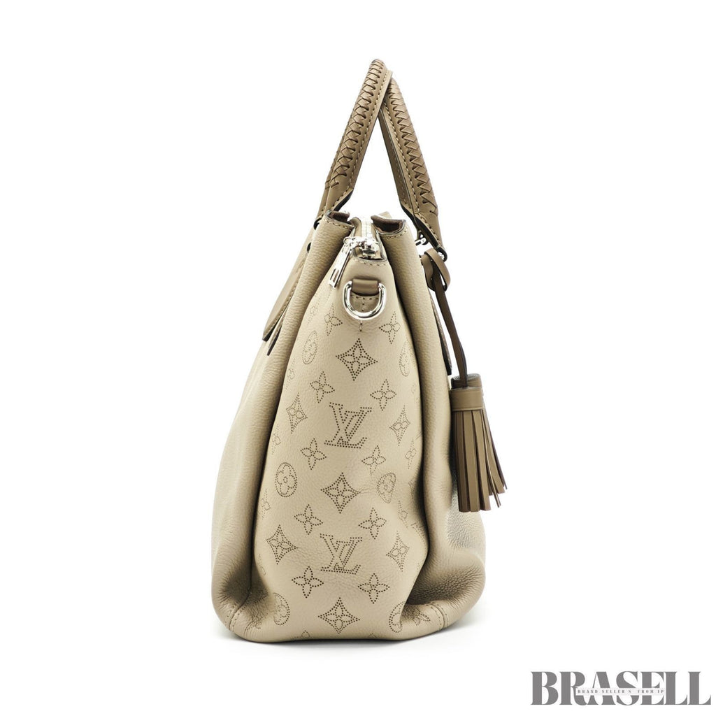 Louis Vuitton Monogram Mahina Omea M55031 Handbag Tassel Charm Galet Brown