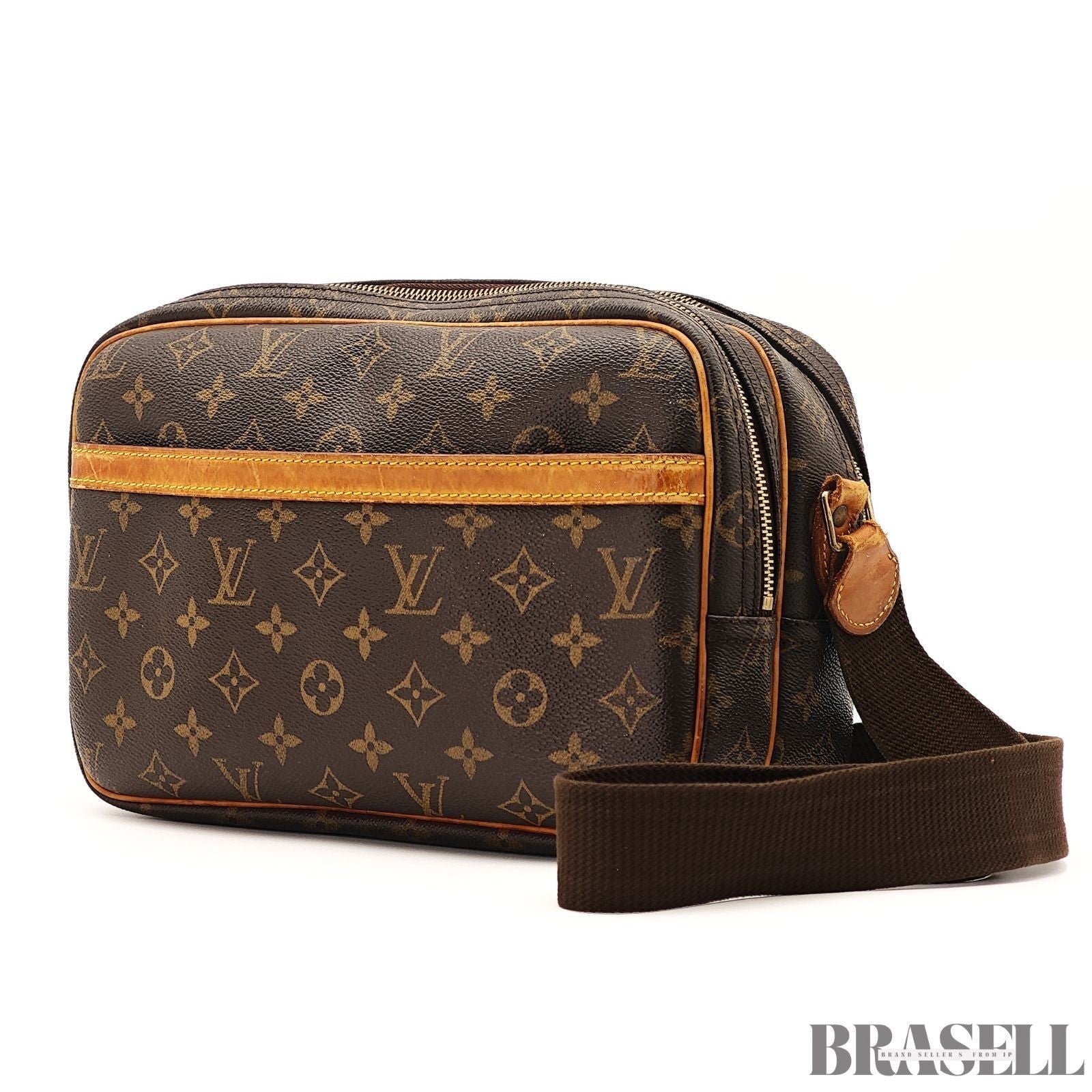 LOUIS VUITTON Reporter PM Crossbody Shoulder Bag Monogram Leather M45254 SP0053