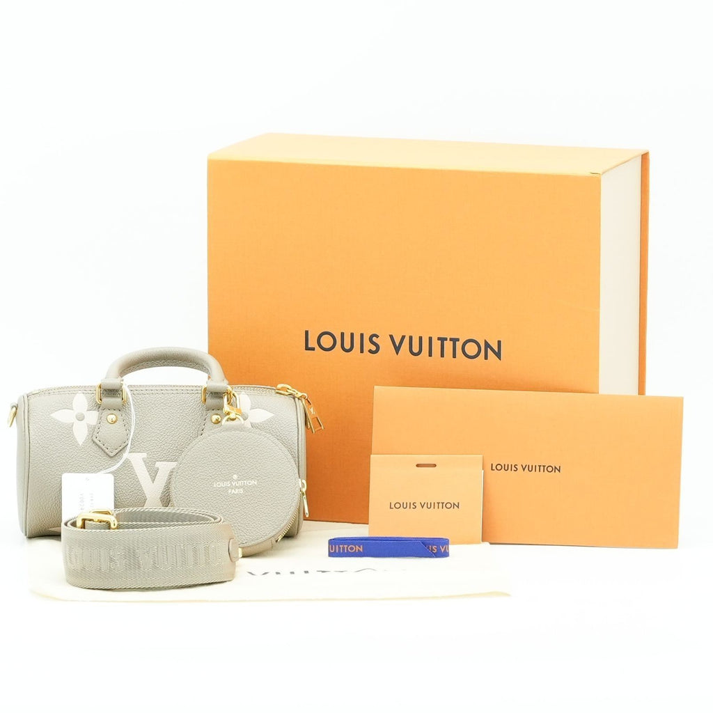 LOUIS VUITTON Empreinte Giant Papillon BB M46031 Handbag Beige Tourtière Cream