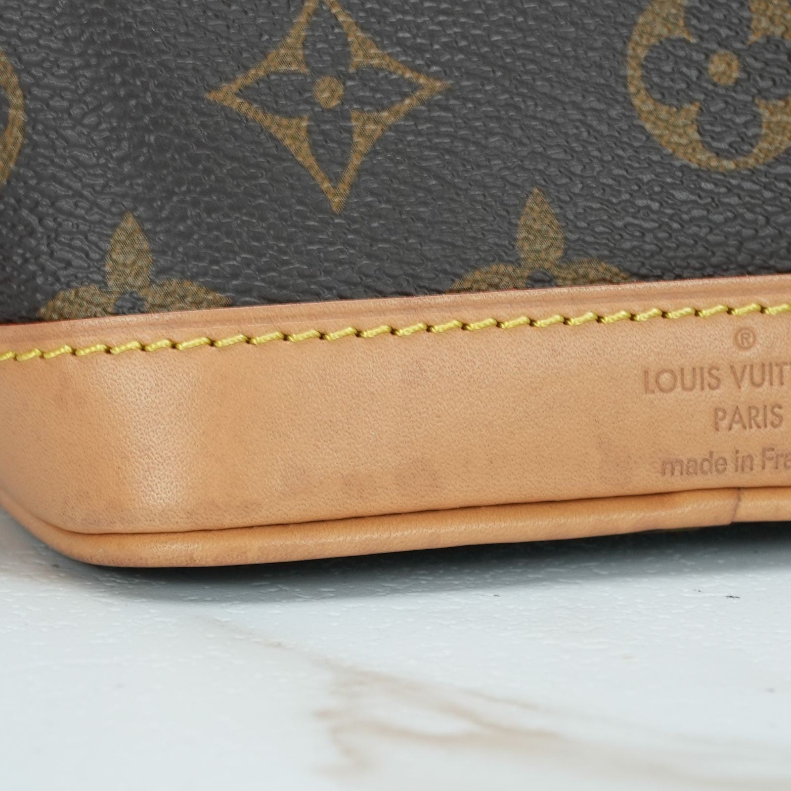 LOUIS VUITTON Nano Noe Monogram M81266 Handbag/Shoulder Bag/Bucket Bag Brown