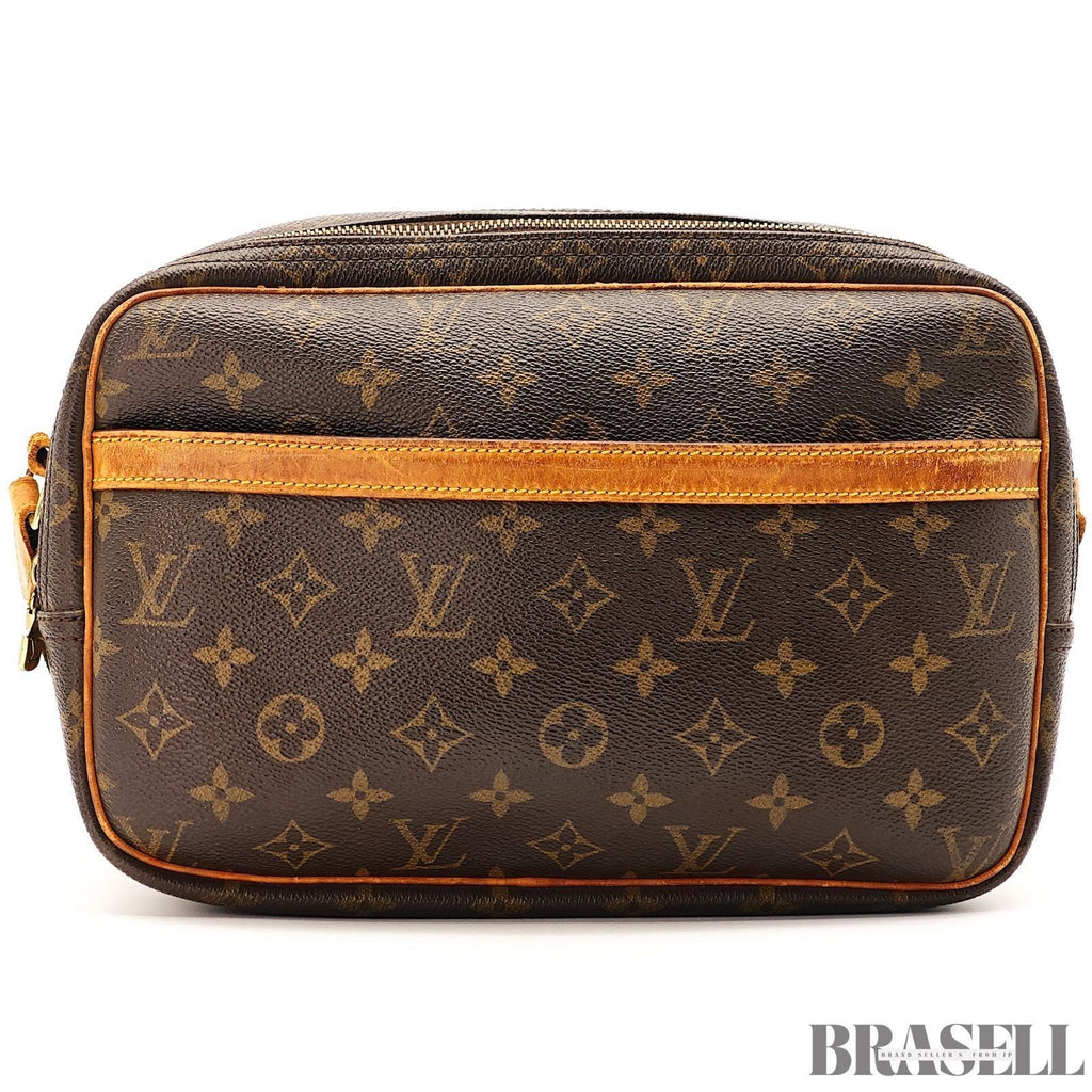 Louis Vuitton Monogram Reporter PM M45254 Shoulder Bag Horizontal Brown