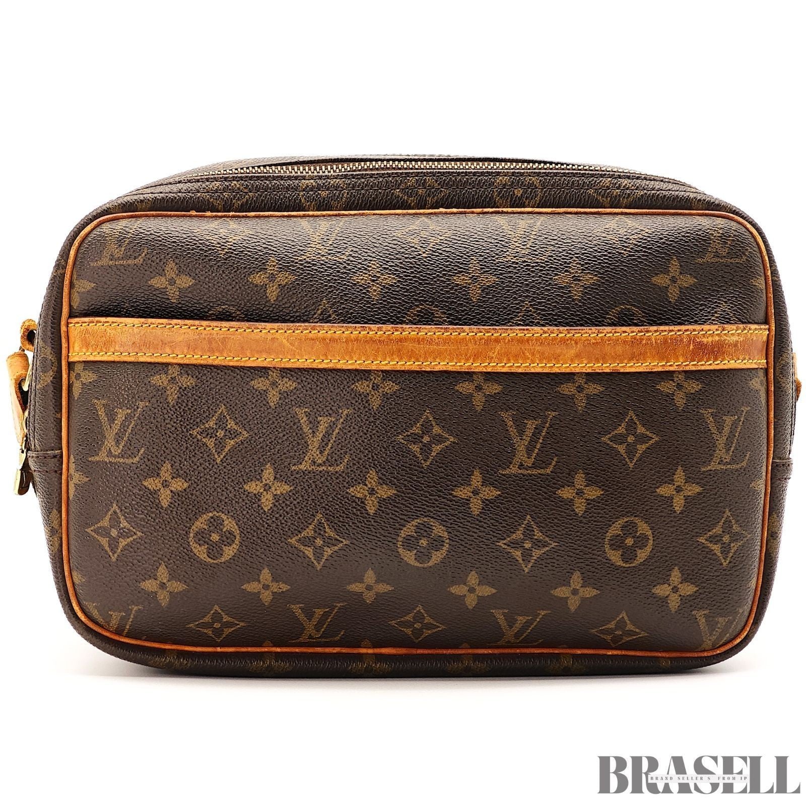 Louis Vuitton Monogram Reporter PM M45254 Shoulder Bag Horizontal Brown