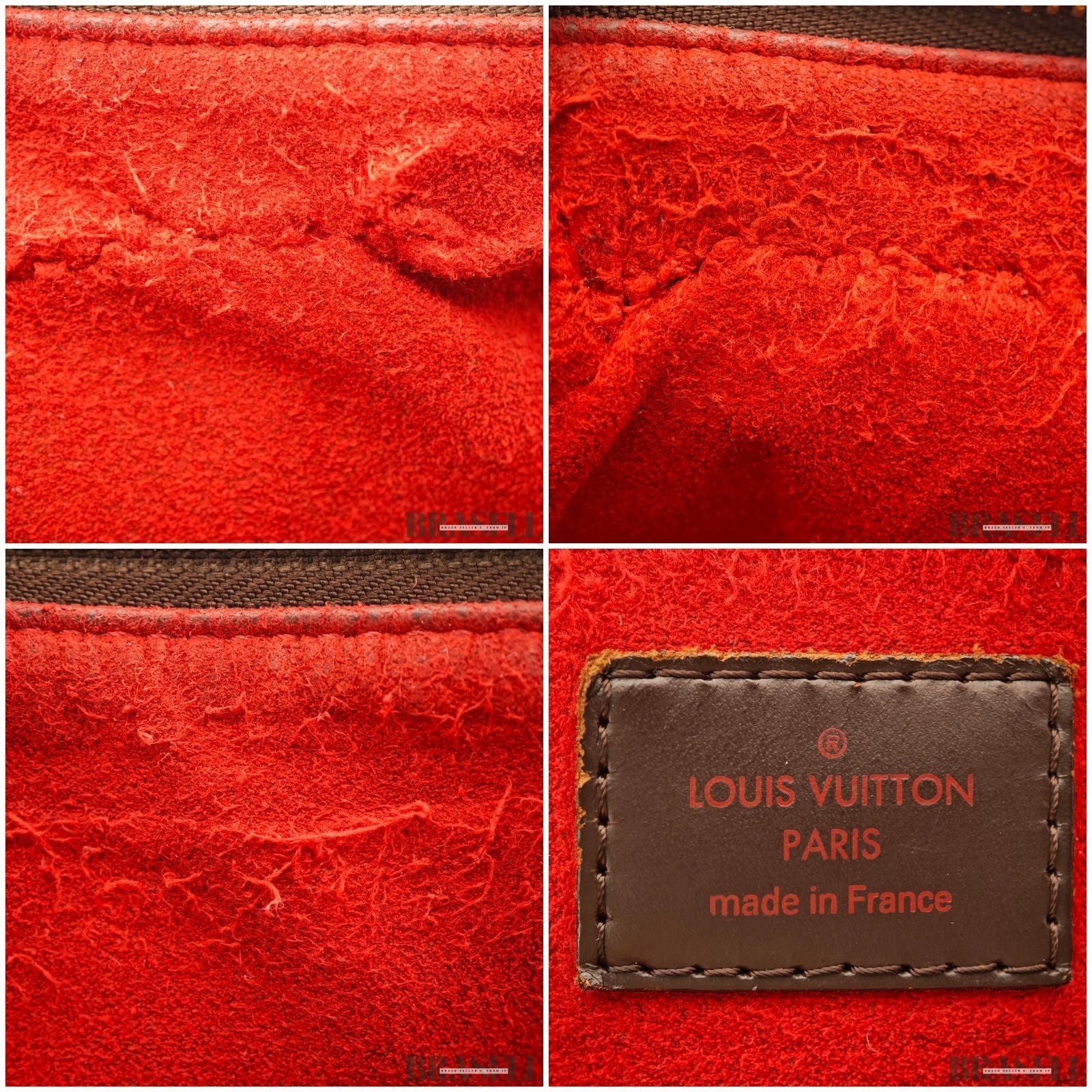 LOUIS VUITTON Evora MM 2 Way Shoulder Handbag N41131 Damier Canvas Brown