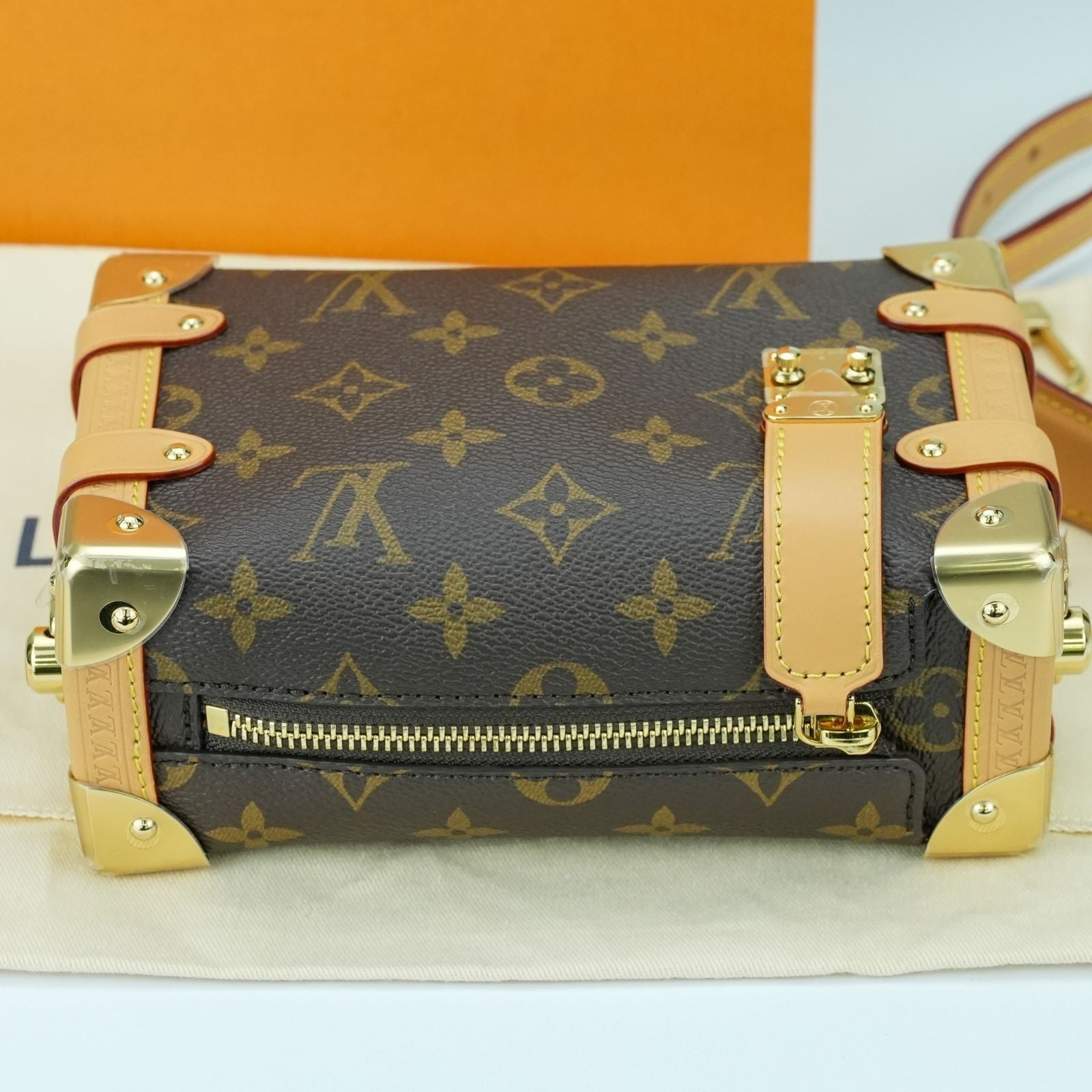LOUIS VUITTON Monogram Side Trunk PM M46815 Shoulder Bag