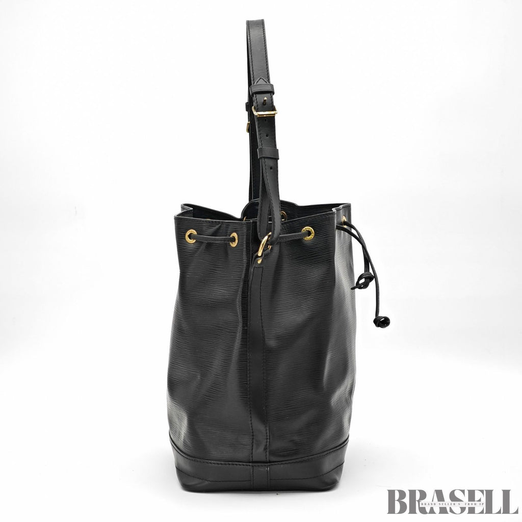 Louis Vuitton Epi Noé Noir M59002 Bucket Shoulder Bag Handbag Black Epi Leather