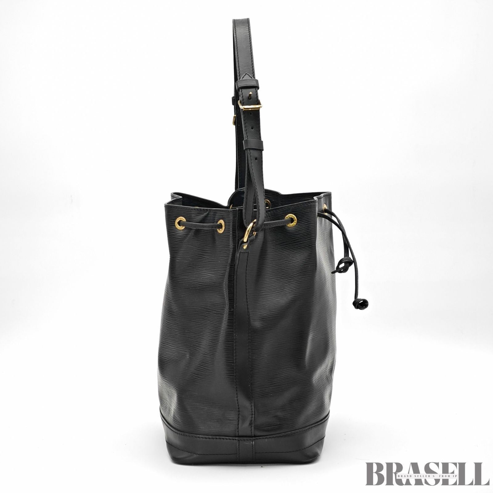 Louis Vuitton Epi Noé Noir M59002 Bucket Shoulder Bag Handbag Black Epi Leather