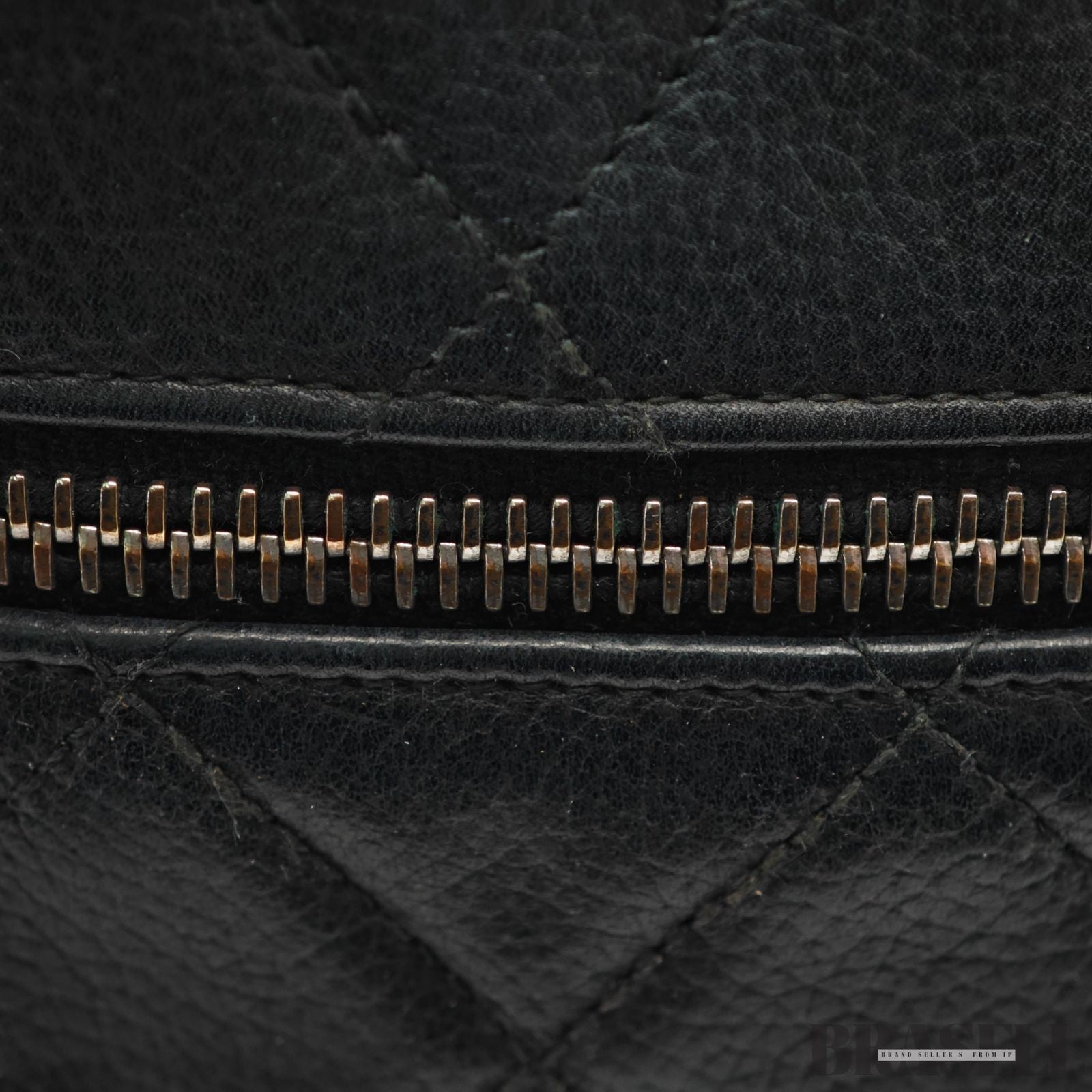 CHANEL Matelassé Caviar Leather Mini Boston Handbag Black with Guarantee Card