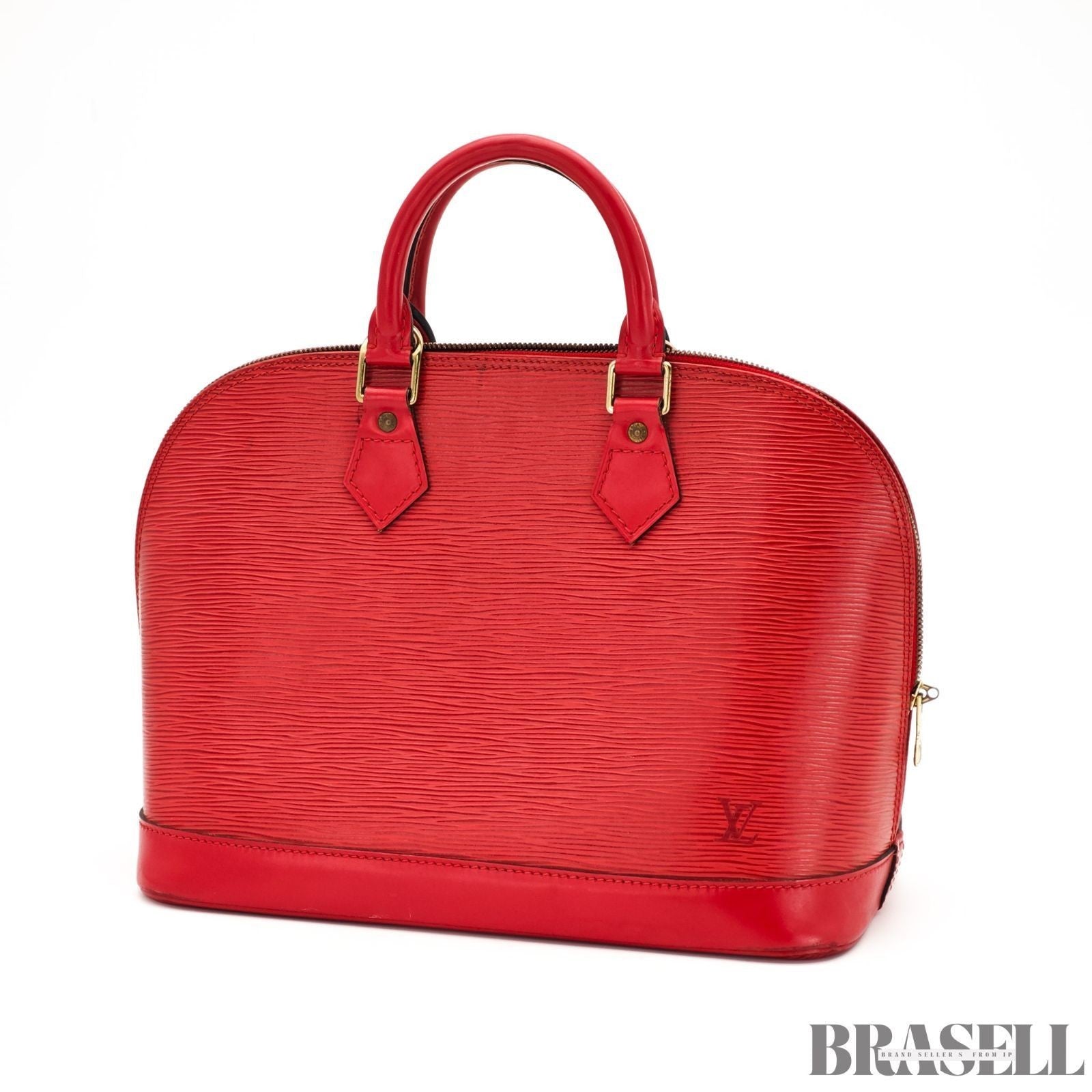 Louis Vuitton Epi Alma M52147 Castillian Red Handbag Tote Bag Leather Woman