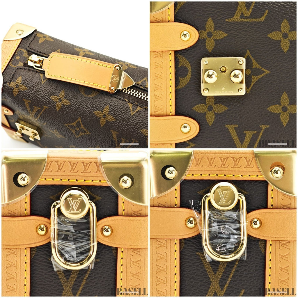 Louis Vuitton Side Trunk PM M46815 Handbag Shoulder Bag 2Way Brown