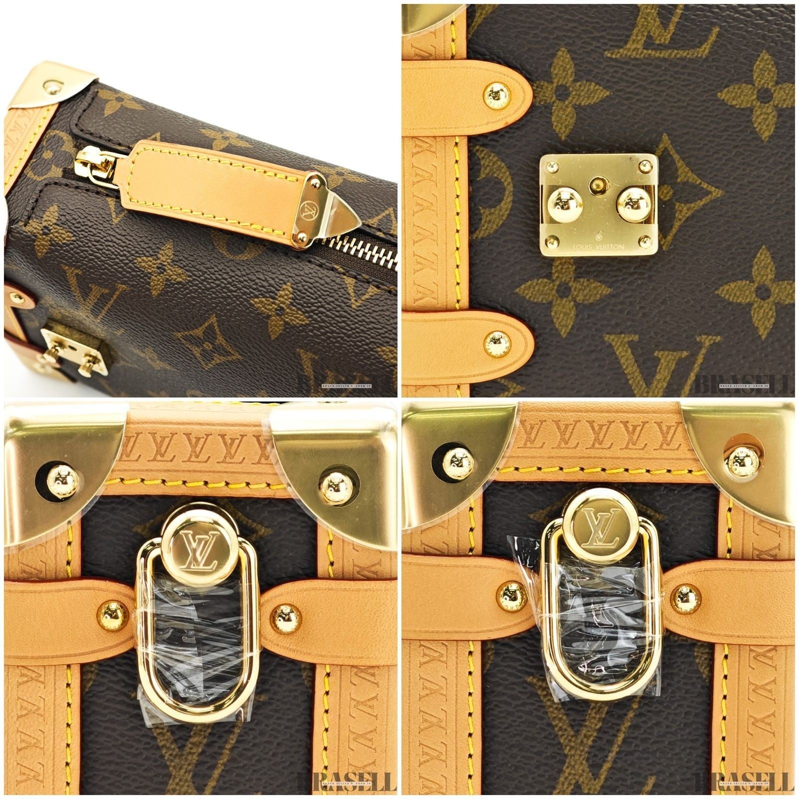 Louis Vuitton Side Trunk PM M46815 Handbag Shoulder Bag 2Way Brown