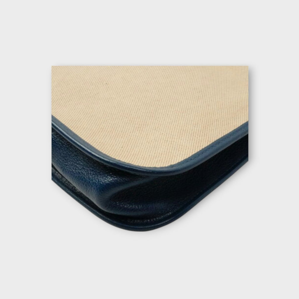 Hermès Vespa PM Vintage Canvas Shoulder Bag in Beige【A】