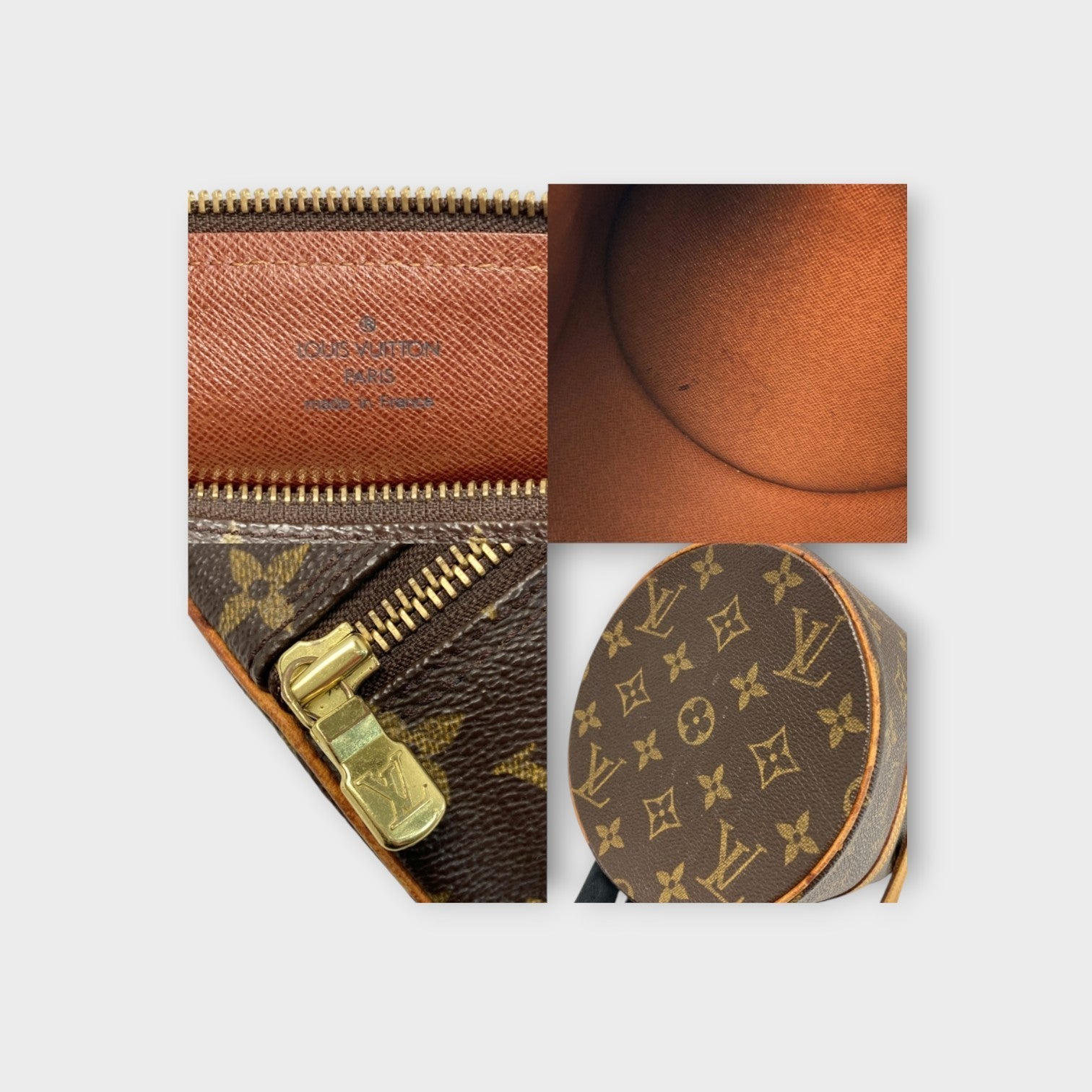 Louis Vuitton Monogram Papillon GM M51385 Handbag Canvas Leather Brown【B】