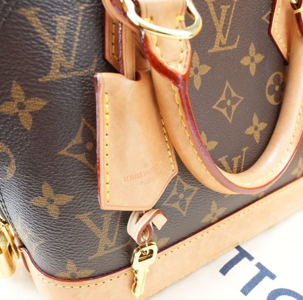 LOUIS VUITTON Monogram Alma BB Handbag M53152 Padlock Key