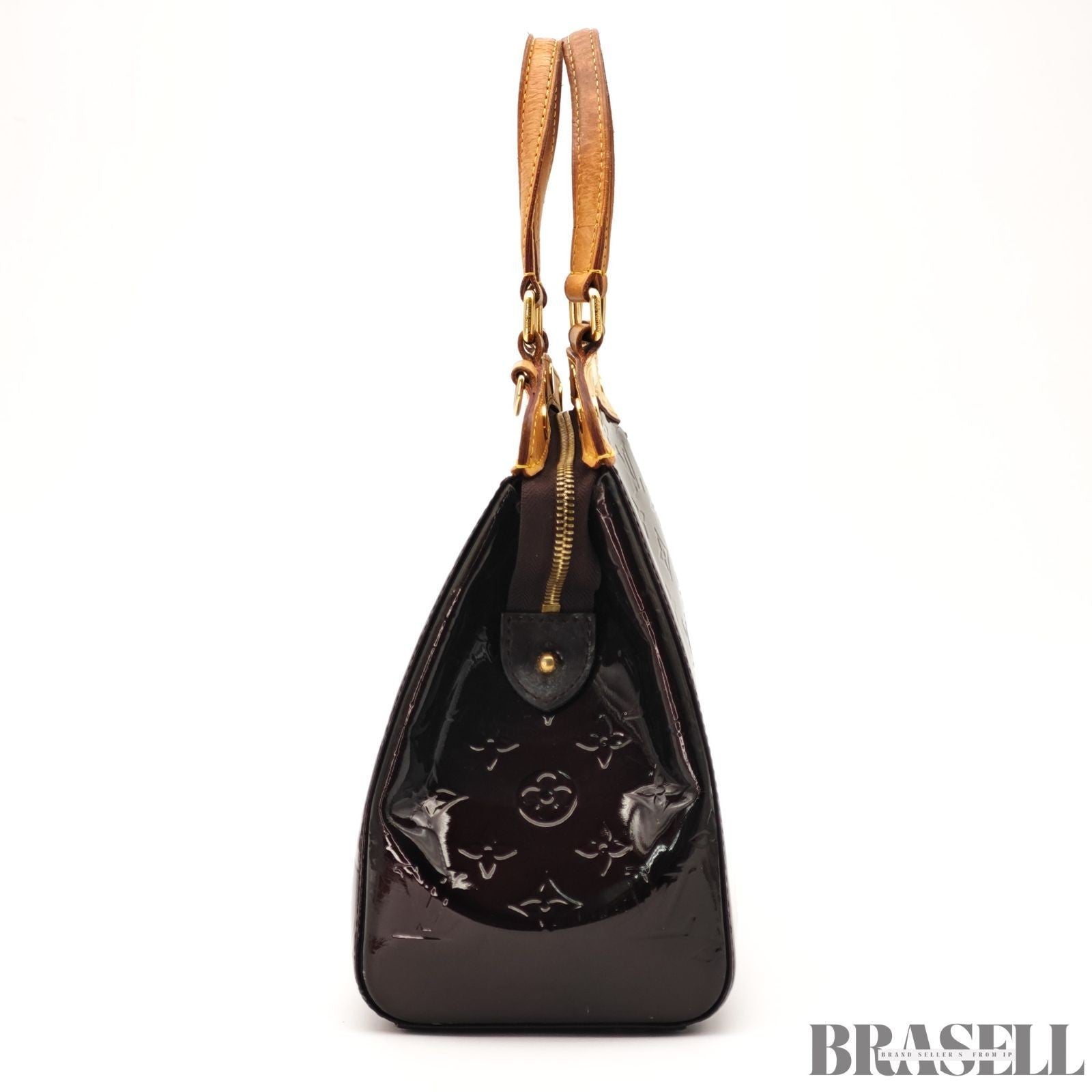 LOUIS VUITTON Monogram Vernis Blair MM Hand Bag 2way M91619 Auth Brown